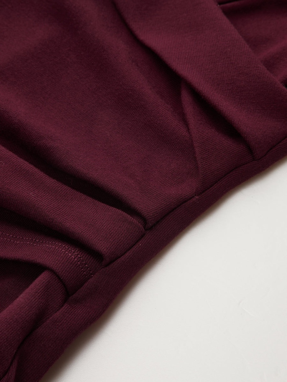 Commense Lapel Ruched Long-Sleeve Top - Picture 4 of 4